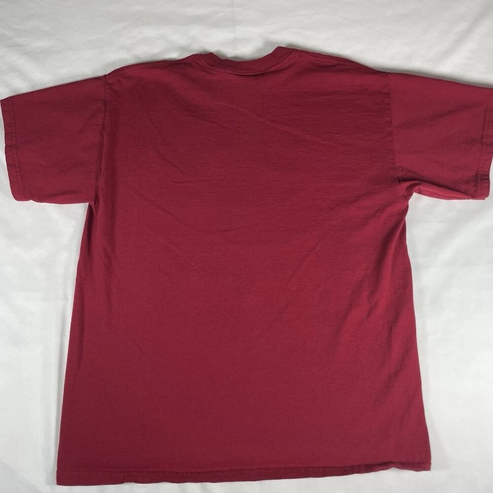 Vintage Disney Mickey Mouse "The Big Cheese Since 1928" T-Shirt Men's Large Red - Picture 5 of 8